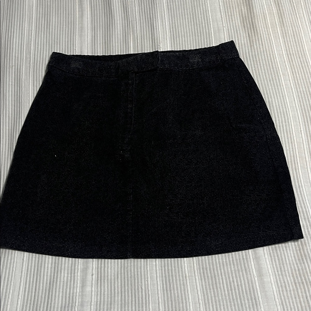 vintage Express Charcoal Denim Skirt
